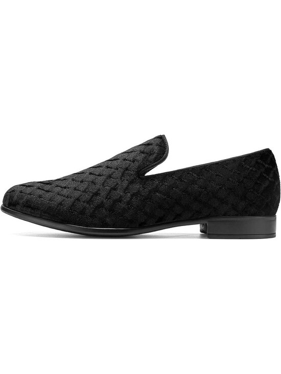 Bruno Marc Men\'s Black1 Velvet Loafers Slip On Tuxedo Comfortable Party Shoes main image 5